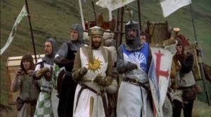 Cena do filme Monty Python em Busca do Cálice Sagrado